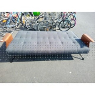 BANQUETTE LUXE TISSUS ET BOIS 2.10 