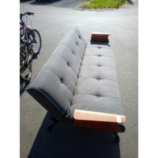 BANQUETTE LUXE TISSUS ET BOIS 2.10 