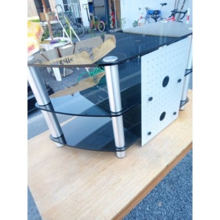 MEUBLE TELE VERRE ALU 105 X 45 X 51