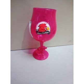 VERRE RINCE COCHON ROUGE