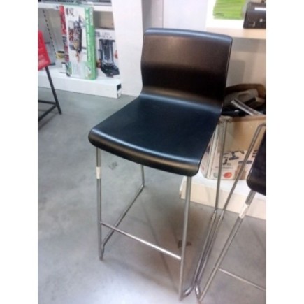 TABOURET DE BAR IKEA NOIR CHROME H107XA76XL40