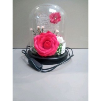 LAMPE DECO ROSE