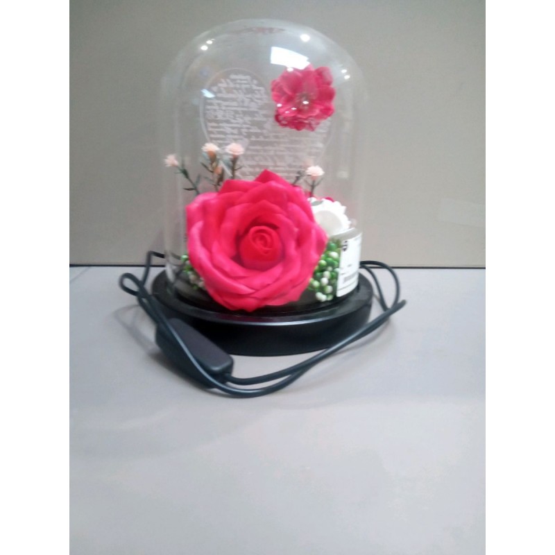 LAMPE DECO ROSE