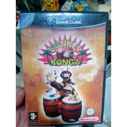 DONKEY KONG EN BOITE AVEC JEU AVEC BONGOS SUR GAME CUBE