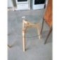 TABLE 3 PIEDS SALON VERRE ET BOIS