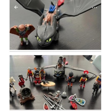 PLAYMOBIL  CHEVALIER + DRAGON