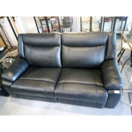 CANAPE CUIR NOIR INCLINABLE