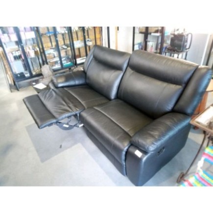CANAPE CUIR NOIR INCLINABLE