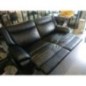 CANAPE CUIR NOIR INCLINABLE