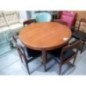 TABLE TECK( AVEC RALLONGE)+6CHAISE EN TECK