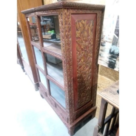 MEUBLE VITRINE ASIATIQUE LAQUE 19E SIECLE