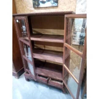 MEUBLE VITRINE ASIATIQUE LAQUE 19E SIECLE