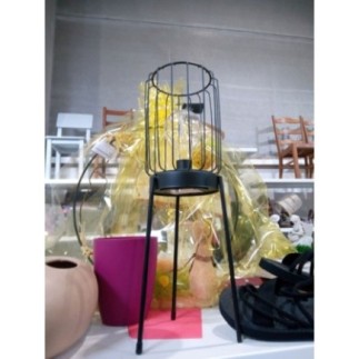 LAMPE, FER, FORGE NOIRE