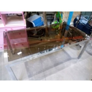 TABLE VERRE FUMEE ANNE 70 95X170