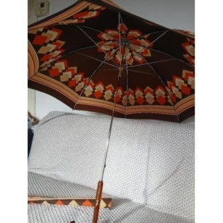 ANCIEN PARAPLUIE + HOUSSE MANCHE ORANGE