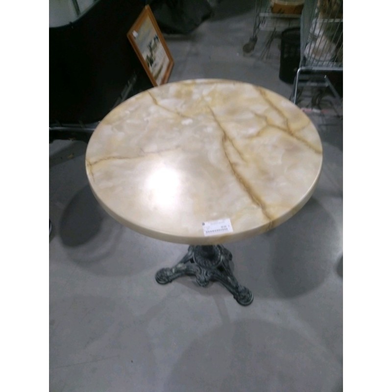 TABLE BISTROT PIED FONTE