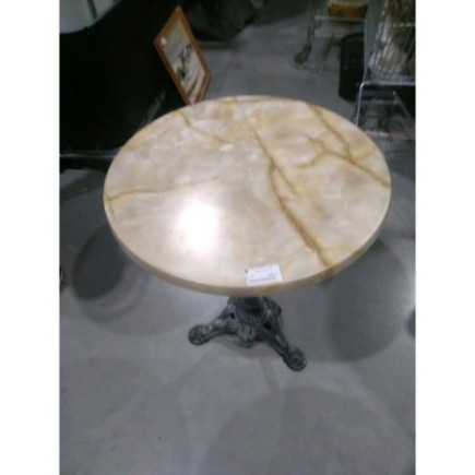 TABLE BISTROT PIED FONTE