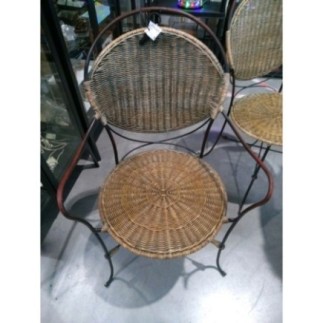 LOT 6 CHAISES ET 2 FAUTEUILS