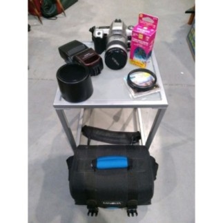 APPAREIL PHOTO COMPLET MINOLTA ARGENTIQUE AVEC OBJECTIFS, SACOCHE, FLASH