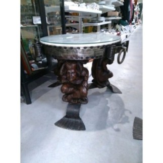 TABLE BASSE RONDE ROTSCHILD JEAN MAURICE