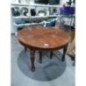 TABLE OVAL EN ACAJOU 8 PIEDS 19E SIECLE 