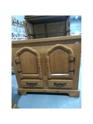 MEUBLE CHENE MASSIF  2 PORTES 