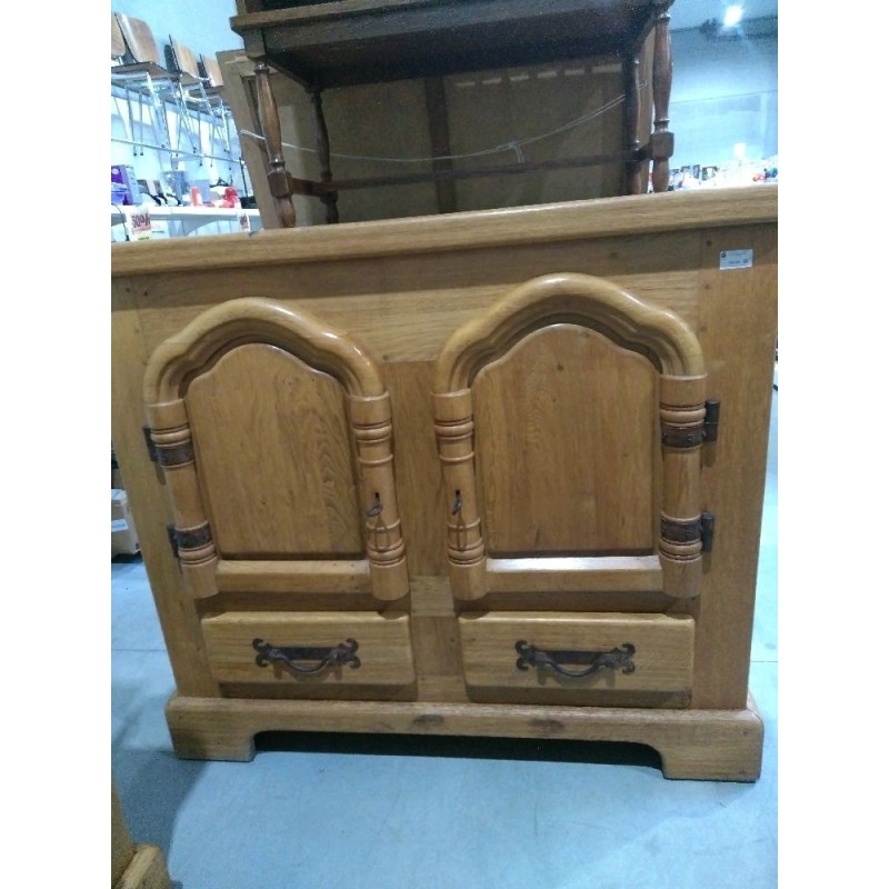 MEUBLE CHENE MASSIF  2 PORTES 