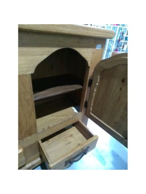 MEUBLE CHENE MASSIF  2 PORTES 