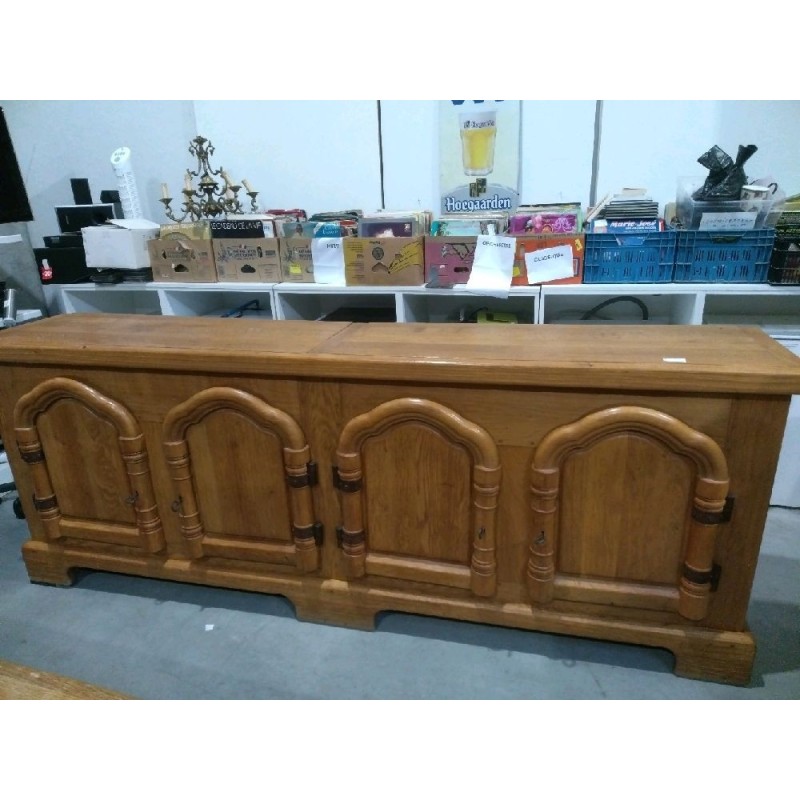 BUFFET 4 PORTES CHENE MASSIF 