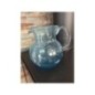GRAND PICHET BLEU VERRE SOUFFLE 