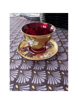 SERVICE A CAFE ROUGE ET OR