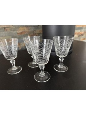 10 PETITS VERRES DECORES 