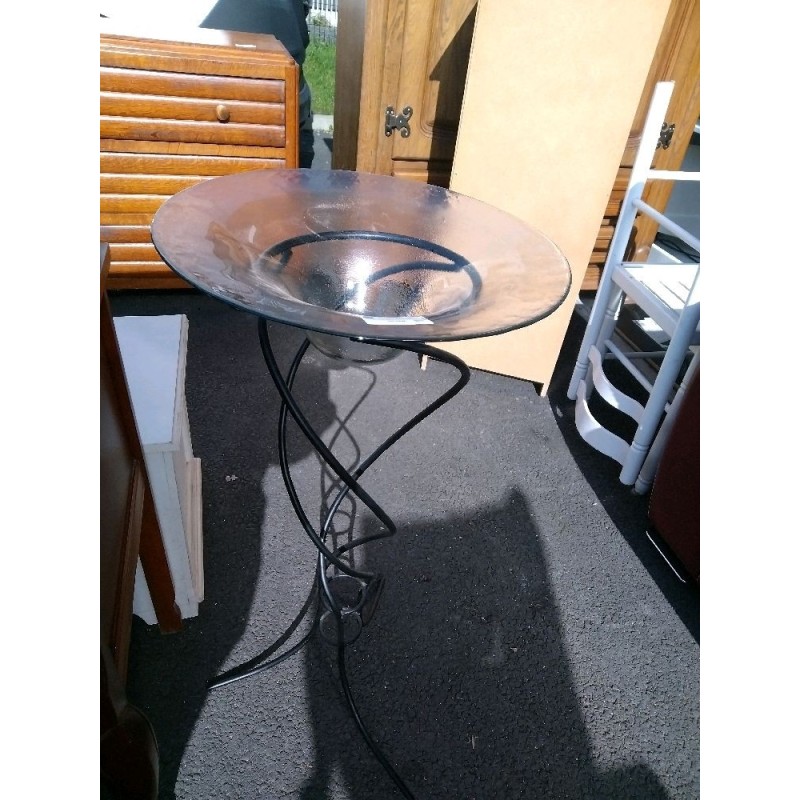 GRANDE COUPELLE VASQUE PIED FER FORGE