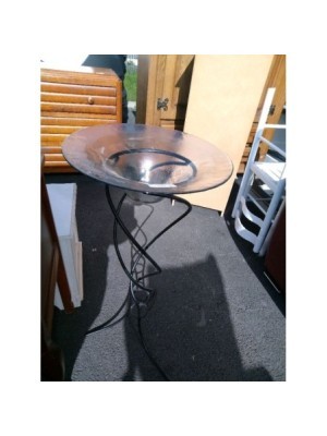 GRANDE COUPELLE VASQUE PIED FER FORGE