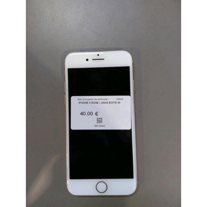 IPHONE 8 ROSE ( SANS BOITE NI CHARGEUR)
