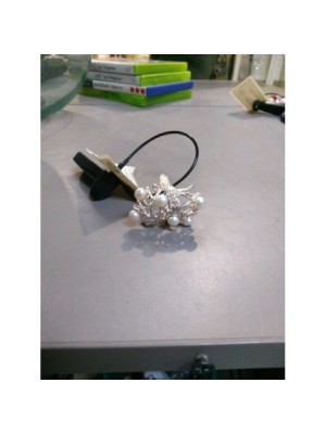 BAGUE ARGENT PERLES EAU DOUCE