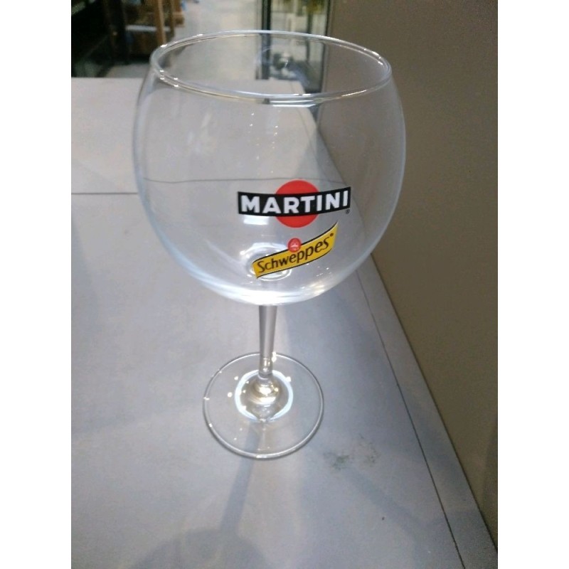 VERRE MARTINI ET SCHWEPPES PIED 7CL