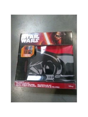 COFFRET 4 ASSIETTES MELAMINE DISNEY STAR WARS
