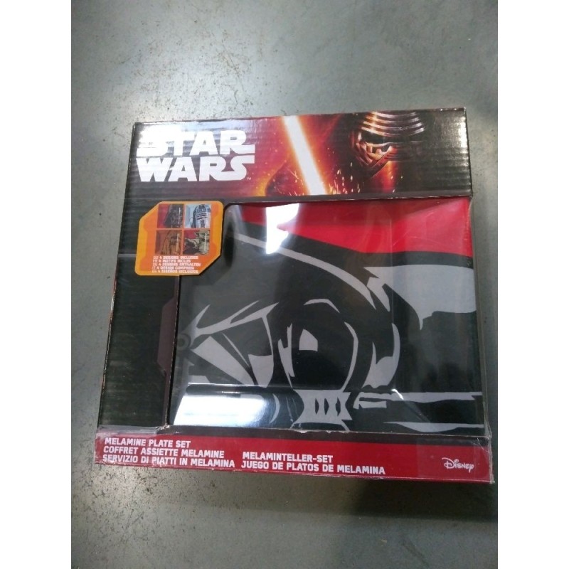 COFFRET 4 ASSIETTES MELAMINE DISNEY STAR WARS