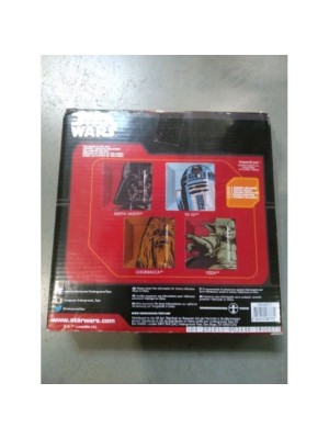 COFFRET 4 ASSIETTES MELAMINE DISNEY STAR WARS