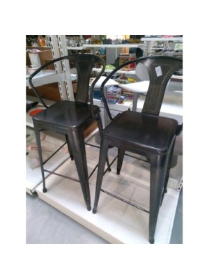 LOT DE 2 CHAISES HAUTES ILOT CENTRAL