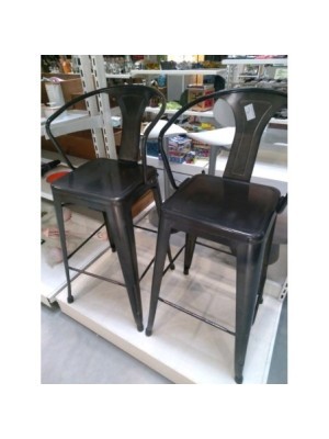 LOT DE 2 CHAISES HAUTES ILOT CENTRAL