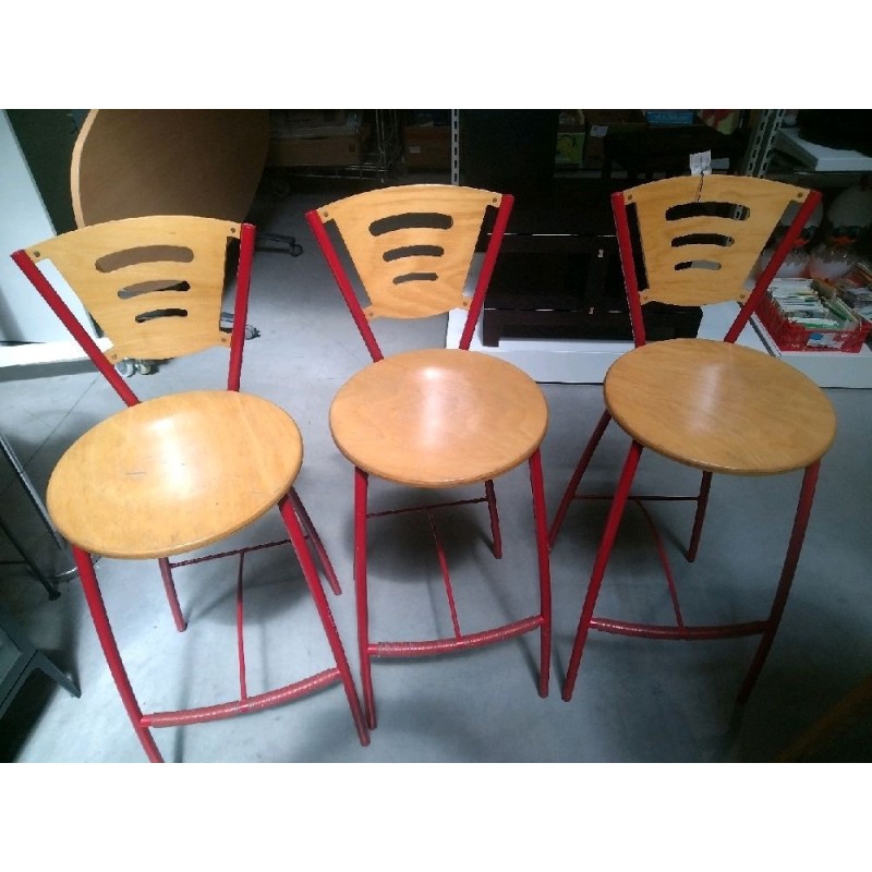 LOT DE 3 TABOURETS