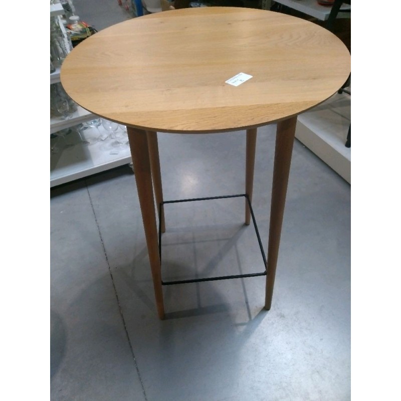 TABLE HAUTE MANGE DEBOUT EN CHENE