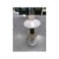 LAMPE ANCIENNE A PETROLE + OPALINE